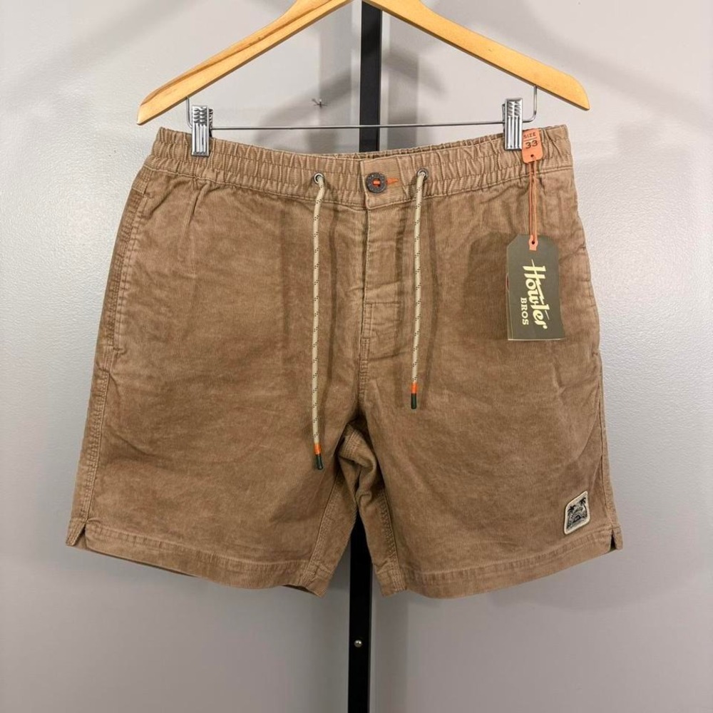 Howler Brothers Brown Drawstring Men's Shorts